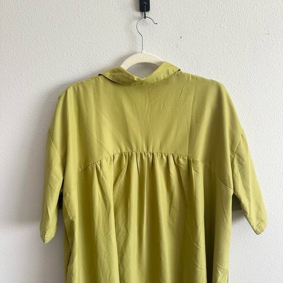 NWT Mango Ruffled Shirt Dress Size Medium Large - Picture 10 of 11